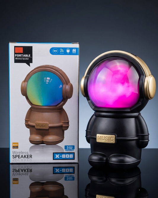 Astronaut Bluetooth Speaker – Portable Wireless Speaker with HD Sound & LED Lights