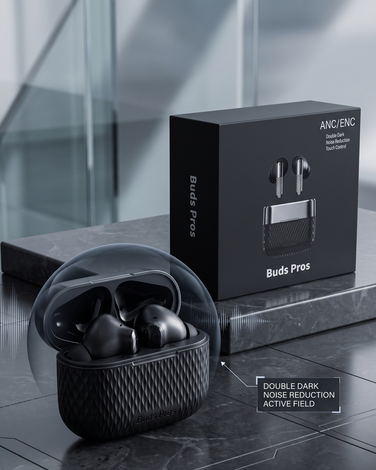 Buds Pro 5 – Premium Wireless Bluetooth Earbuds with Active Noise Cancellation