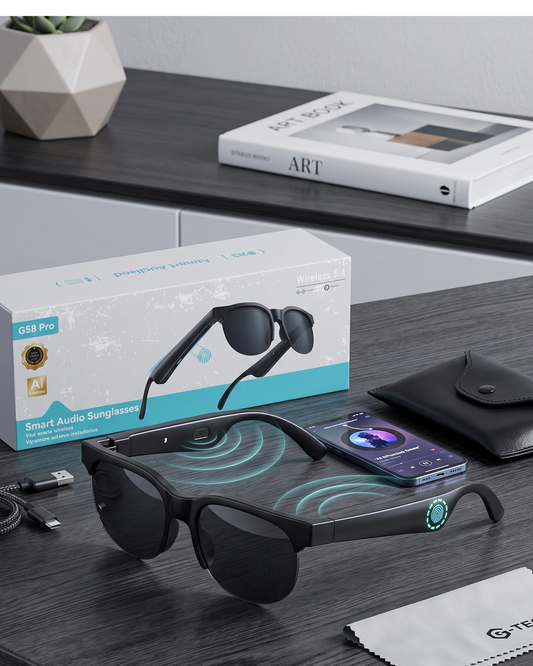 Smart Bluetooth Glasses – Wireless Audio Glasses with Built-in Speakers & Hands-Free Calling