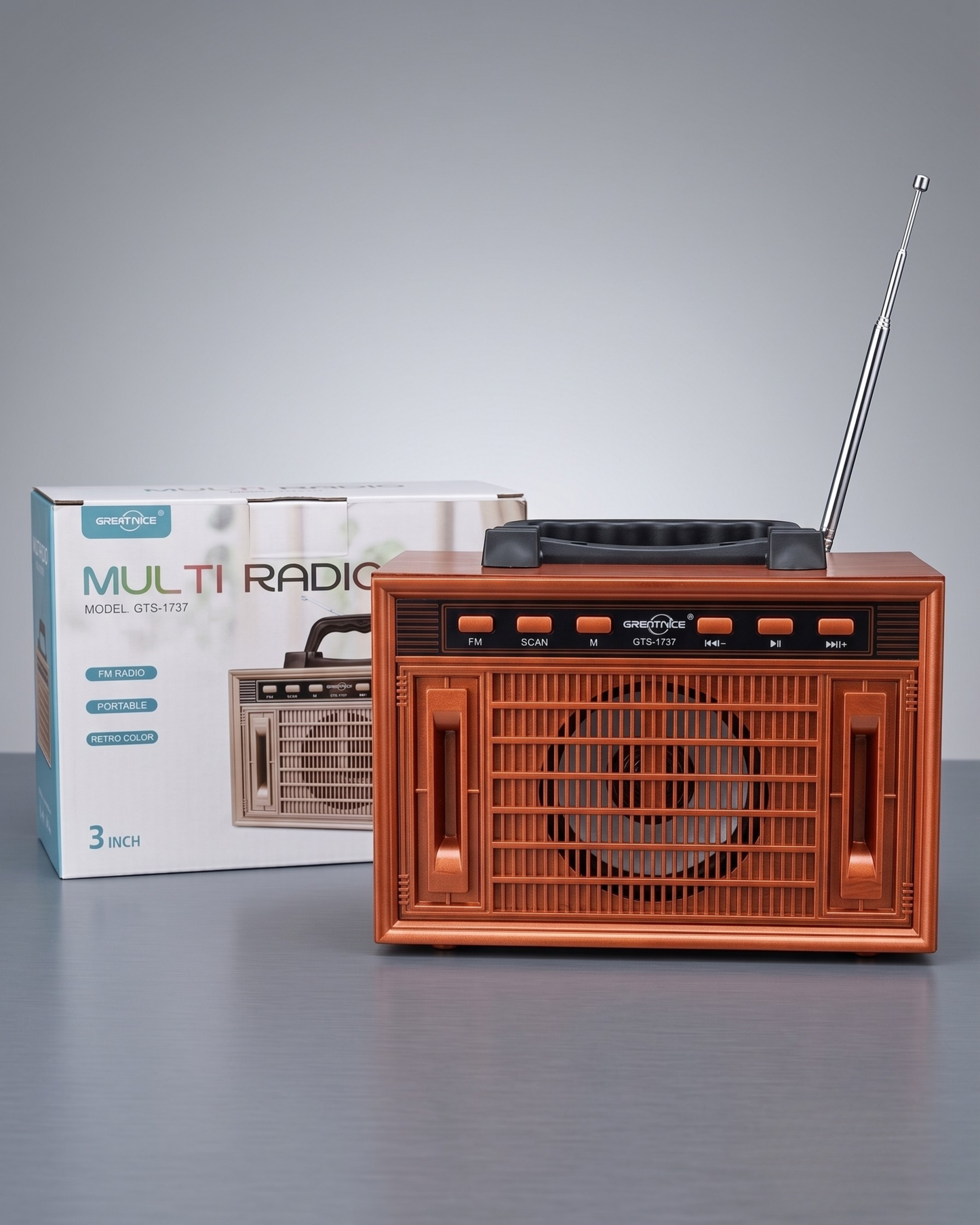 Portable Bluetooth Radio Speaker – Wireless FM Speaker with Crystal-Clear Sound