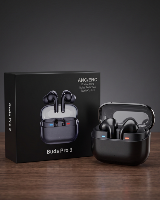 Pro 3 Wireless Bluetooth Earbuds with Active Noise Cancellation